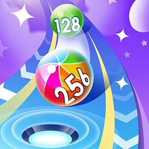 2048 Run Gorgeous Balls - free online game screenshot at BestGamer